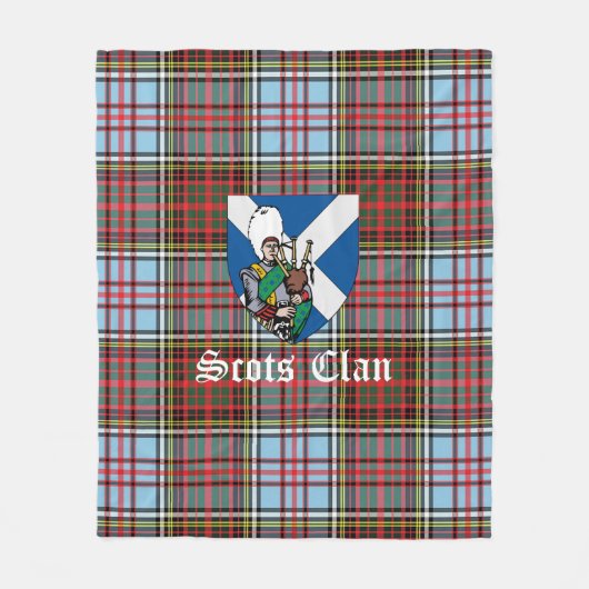 Clan Anderson Ancient Tartan Kariert Fleecedecke (Vorderseite)