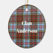 Clan Anderson Ancient Tartan Keramik Ornament (Links)