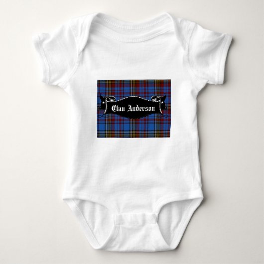 Clan Anderson Banner Baby Strampler (Vorderseite)