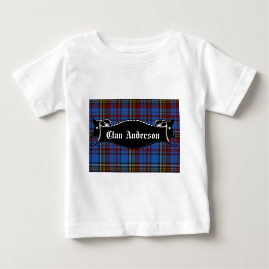 Clan Anderson Banner Baby T-shirt (Vorderseite)