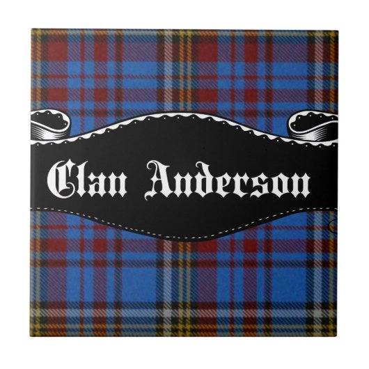 Clan Anderson Banner Fliese (Vorderseite)