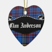 Clan Anderson Banner Keramikornament (Links)