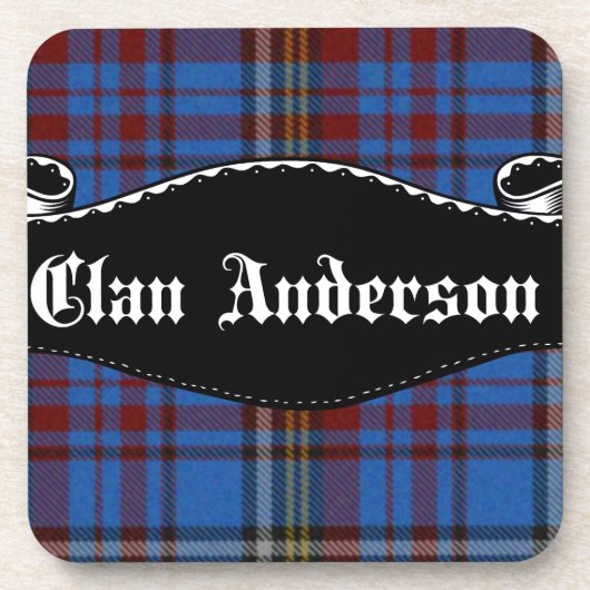 Clan Anderson Banner Untersetzer (Vorderseite)