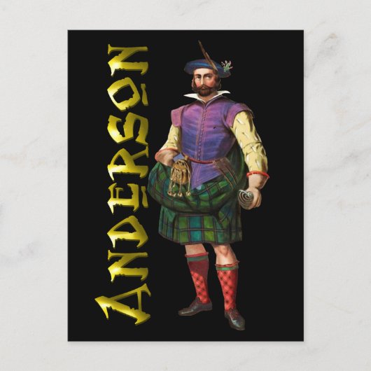 Clan Anderson Highland Dream Postkarte (Vorderseite)