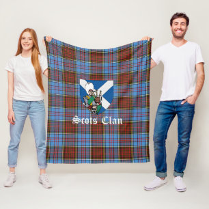 Clan Anderson Modern Tartan Kariert Fleecedecke
