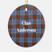 Clan Anderson Modern Tartan Keramik Ornament (Links)