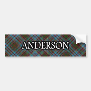 Clan Anderson Scottish Tartan Autoaufkleber