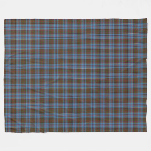 Clan Anderson Scottish Tartan Kariertes Muster Fleecedecke (Vorderseite (Horizontal))