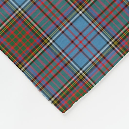 Clan Anderson Scottish Tartan Kariertes Muster Fleecedecke (Ecke)