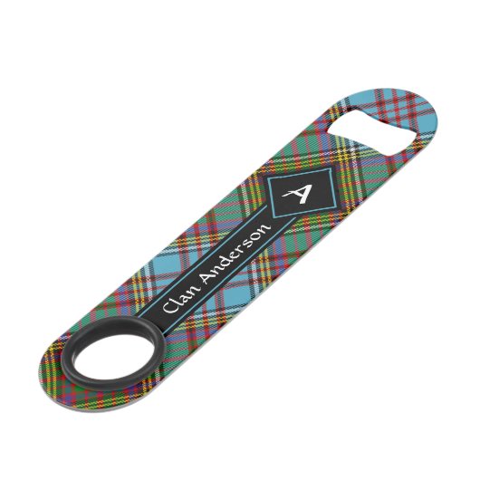 Clan Anderson Tartan Bar Key (Vorderseite Schrägansicht)