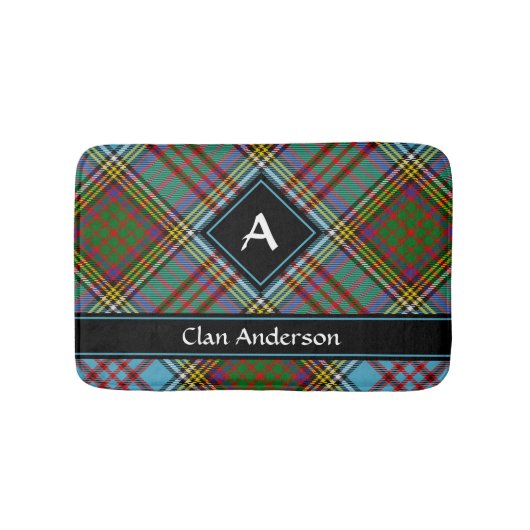 Clan Anderson Tartan Bath Mat Badematte (Vorderseite)