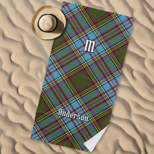 Clan Anderson Tartan Beach Towel Strandtuch