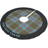 Clan Anderson Tartan Brushed Polyester Tree Skirt Polyester Weihnachtsbaumdecke (Schrägansicht)