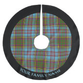 Clan Anderson Tartan Brushed Polyester Tree Skirt Polyester Weihnachtsbaumdecke (Vorderseite)