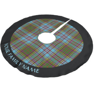 Clan Anderson Tartan Brushed Polyester Tree Skirt Weihnachtsbaumdecke
