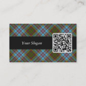 Clan Anderson Tartan Business Card Visitenkarte (Rückseite)