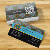 Clan Anderson Tartan Business Card Visitenkarte