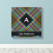 Clan Anderson Tartan Canvas Print Leinwanddruck (Insitu (Holzboden))