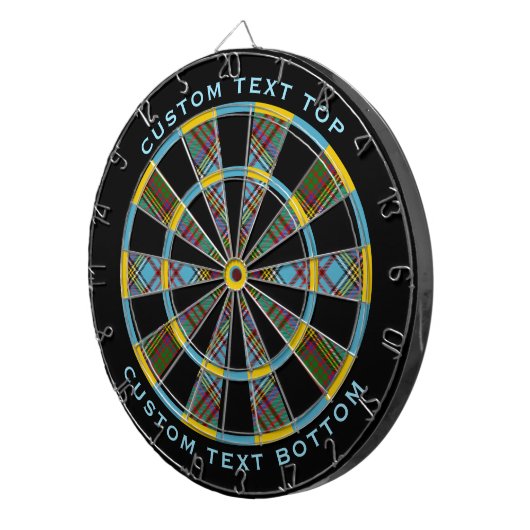 Clan Anderson Tartan Dart Board Dartscheibe (Vorderseite rechts)