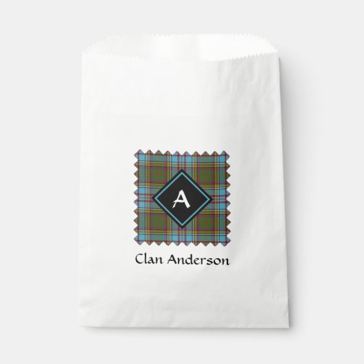 Clan Anderson Tartan Favor Bag Geschenktütchen (Vorderseite)