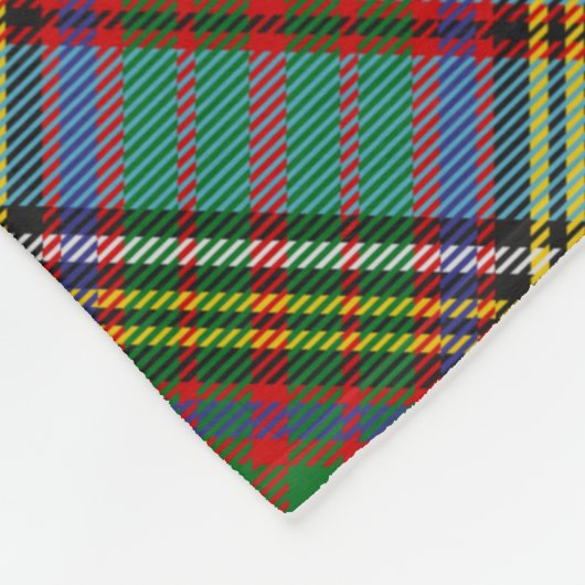 Clan Anderson Tartan Fleece Blanket (Ecke)