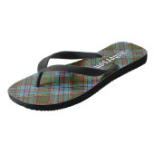 Clan Anderson Tartan Flip Flops Badesandalen (Schrägansicht)