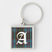 Clan Anderson Tartan Kariert Monogram Schlüsselanh Schlüsselanhänger (Vorne)