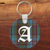 Clan Anderson Tartan Kariert Monogram Schlüsselanhänger (Vorderseite)