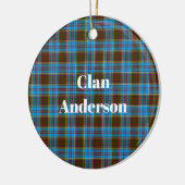 Clan Anderson Tartan Keramik Ornament (Links)