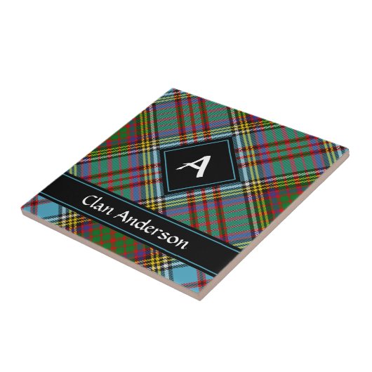 Clan Anderson Tartan Keramik Tile Fliese (Seite)