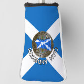 Clan Anderson Tartan Knot & Flag Golf Headcover (Rotieren 90)