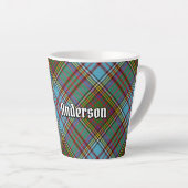 Clan Anderson Tartan Latte Tasse (Rechte Ecke)