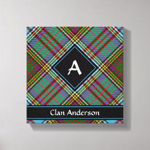 Clan Anderson Tartan Leinwanddruck