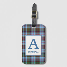 Clan Anderson Tartan Mit Monogramm Gepäckanhänger