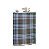 Clan Anderson Tartan Monogram Flachmann (Rechts)