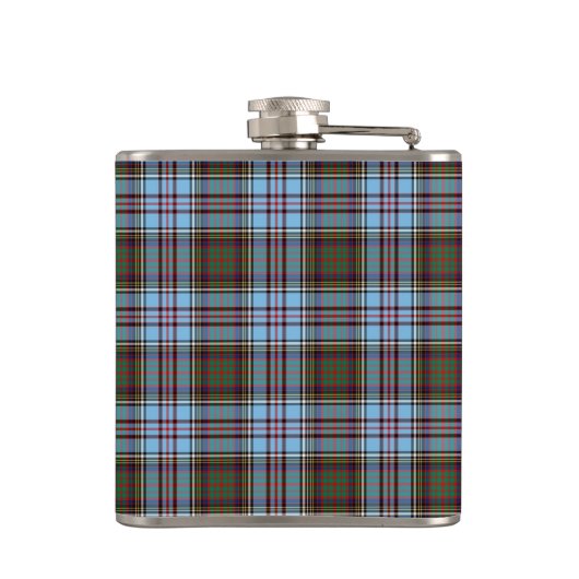 Clan Anderson Tartan Monogram Flachmann (Rückseite)