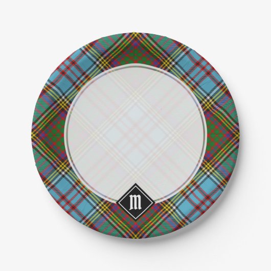 Clan Anderson Tartan Paper Tellers Pappteller (Vorderseite)