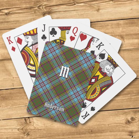 Clan Anderson Tartan Spielkarten