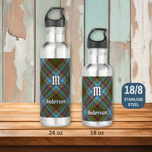 Clan Anderson Tartan Stainless Steel Water Flasche Edelstahlflasche