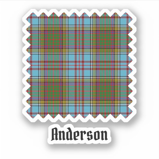 Clan Anderson Tartan Sticker (Vorderseite)