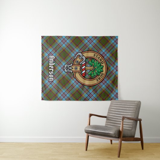 Clan Anderson Tartan Tapestry Wandteppich (Beispiel (Horizontal))