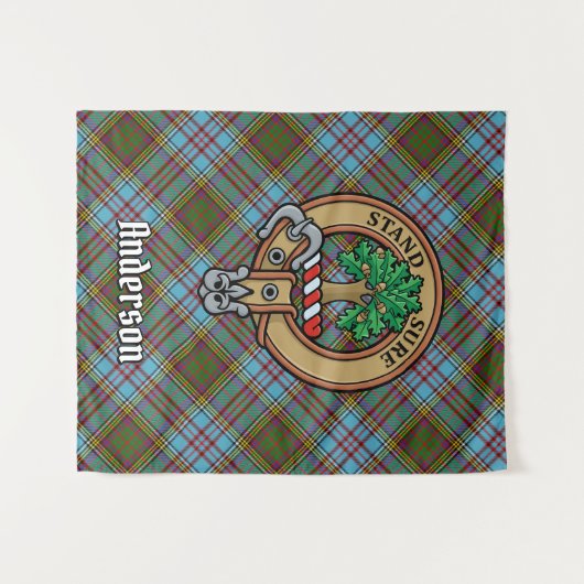 Clan Anderson Tartan Tapestry Wandteppich (Vorderseite (Horizontal))