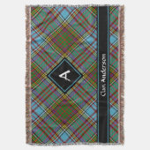 Clan Anderson Tartan Throw Blanket Decke (Vorderseite Vertikal)