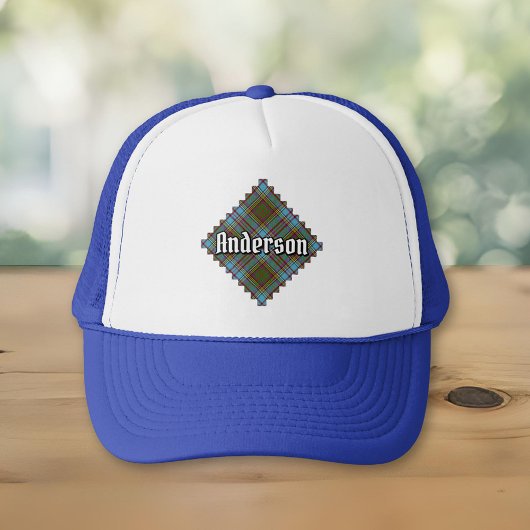 Clan Anderson Tartan Trucker Hat Truckerkappe