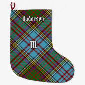 Clan Anderson Tartan Weihnachts-Strumpf Großer Weihnachtsstrumpf (Vorderseite)