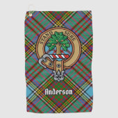 Clan Anderson Wappen Golfhandtuch (Vorderseite)