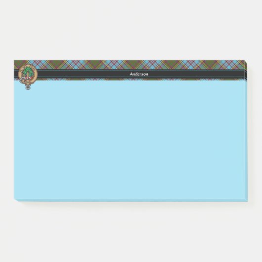 Clan Anderson Wappen Notes Post-it Klebezettel (Vorderseite)
