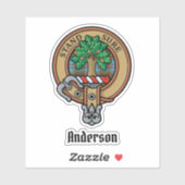 Clan Anderson Wappen Sticker (Blatt)