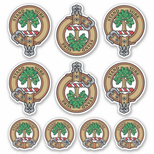 Clan Anderson Wappen Sticker Set (Vorderseite)