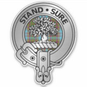Clan Anderson Wappen & Tartan Aufkleber (Vorderseite)